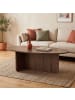 CALICOSY Couchtisch ANNA in Nussbaum - (W)120  x (H)40  x (L)65 cm