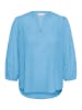 Kaffe Kurzarm-Bluse KAgabriela Regular fit in Azure Blue