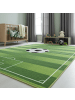 KADIMA DESIGN Kinderteppich Waschbar Fußballfeld TRAUN Strapazierfähig OEKO-TEX