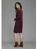 Laura Scott Strickkleid in bordeaux-braun