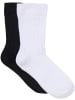 Minymo Kinder Socken "Ankle Sock Rib (2-Pack)" in Schwarz