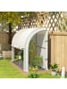 Outsunny Gewächshaus 300L x 80B x 157H cm Weiß