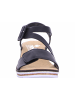 rieker Keilsandalette in schwarz