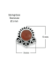 mantraroma 925er Silber - Ohrstecker (L) 9 x (B) 9 mm mit Karneol