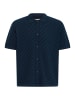 BLEND Kurzarmhemd BHDeven in Dunkelblau