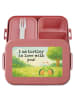 Mr. & Mrs. Panda MEPAL Bentobox Schildkröten Paar Design mit Spruch in Rot Pastell