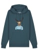 wat? Apparel Sweatshirt Hirsch in Petrol