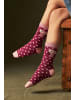 ewers 2er-Set Socken 2er Pack GOTS Eule in rosenrauch-marone