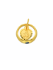 Adeliás Damen 333 Gold Anhänger Taufring mit Safir Ø 10,6 mm in blau