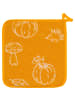 Kracht Frottier, Baumwolle Topflappen 3er-Pack Herbstlich in orange/gelb/grün