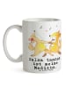 Mr. & Mrs. Panda Teetasse Füchse Salsa tanzen mit Spruch in Weiß