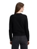 BETTY & CO Strick-Cardigan mit Reißverschluss in Schwarz