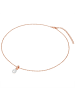 Valero Pearls Kette mit Anhänger Sterling Silber roségold Süßwasser-Zuchtperle weiß Zirkonia weiß in roségold