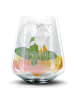 Mr. & Mrs. Panda Whiskey Tumbler Nasenbär mit Spruch in Transparent