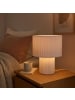 Brilliant Tischlampe aus modernem Cord, 30 cm, E27, Textil/Metall, beige