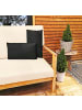 JACK 2er Set Outdoor Kissenhülle 30x50cm in Schwarz
