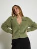 DESIRES Strickjacke in Oil Green