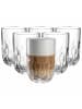 LEONARDO 6er Set Latte Macchiato Gläser (2) Gocce 390 ml in transparent