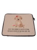 Mr. & Mrs. Panda Laptoptasche Hund Dame mit Spruch in Hundeglück