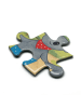 Mr. & Mrs. Panda Puzzle Koala Familie zwei Design ohne Spruch in Weiß