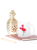 Mr. & Mrs. Panda Becher Flamingo Yoga ohne Spruch in Transparent
