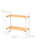 relaxdays Regal in Natur/ Weiß - (B)45 x (H)43 x (T)21 cm