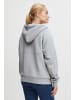 Oxmo Kapuzensweatjacke OXAndrea Kapuzensweatpullover mit Reißverschluss in grau