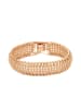 faina Women Chain Edged Wide Bracelet in Rose Gold