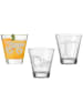 LUXENTU 3er Set Kinderbecher Baustellenfahrzeuge in 215 ml in transparent