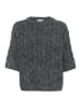 Kaffe Strickpullover KAmalene Loose fit in Dark Grey Melange