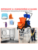 HOMCOM Putzwagen in Mehrfarbig 78L x 45B x 95H cm