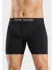 Bruno Banani Langer Boxer in grau bedruckt/rot/grau/schwarz