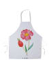 Mr. & Mrs. Panda Schürze Blume HageRundunge ohne Spruch in Weiß
