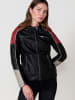 KOROSHI Damen Bikerjacke Kunstleder in SCHWARZ