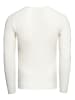 Rusty Neal Grobstrick Slim Fit Rundhals-Pullover in Weiß
