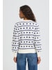 ICHI Strick-Cardigan langarm IHBRIELLE Loose fit in BIRCH W BLUE PRINT