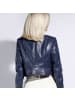 Wittchen Stylish eco leather jacket, woman in Dark blue