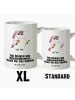 Mr. & Mrs. Panda Weiße Tasse Einhorn Woodstock mit Spruch in Weiß