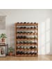 relaxdays Weinregal in Natur - (B)63 x (H)102 x (T)25 cm