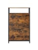 VASAGLE Schuhschrank Barnet in Braun-Schwarz - (B)60 x (H)95 x (T)30 cm