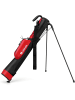COSTWAY Golf Pencil Bag mit Ständer in Rot