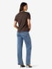 Noisy may T-Shirt in Chocolate Brown1