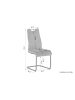 byLiving 2er-Set: Schwinger CAPRI in grau - B 44, H 88, T 55 cm