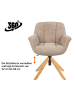 DUBI Möbel 2er-Set: Bürostuhl Mika-Iven in Beige - (B)65 x (H)82 x  (T)66 cm