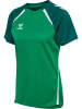 Hummel T-Shirt Hmllead Damen in JELLY BEAN/EVERGREEN