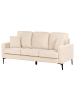 Beliani 3-Sitzer Sofa GAVLE in Beige/Schwarz - (W) 183 x (H) 83 x (L) 78 cm