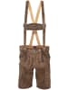 MADDOX Lederhose HORN in hellbraun