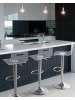 Beliani 2er-Set Drehhocker MALTA in Transparent/Silber
