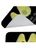 Mr. & Mrs. Panda Badezimmer Matte Avocado Pärchen mit Spruch in Schwarz
