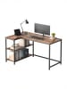 VASAGLE Computertisch Barnet in Braun - (B)120 x (H)76 x (T)80 cm